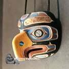 Stunning Eagle pendant, lots of details by Kevin Cranmer, Kwakiutl Nation