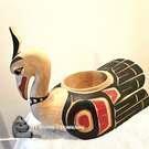 Fully hand carved, very big 24" Feast Bowl by Tsawout artist Tom LaFortune Sr.